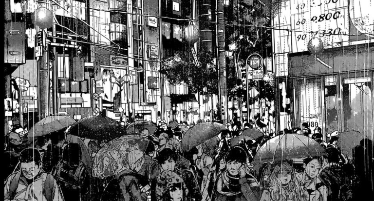 Guru game cover in a snowy city